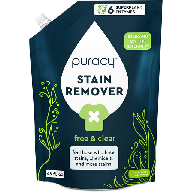 Laundry Stain Remover Refill, Free & Clear, 48 fl.oz. M3